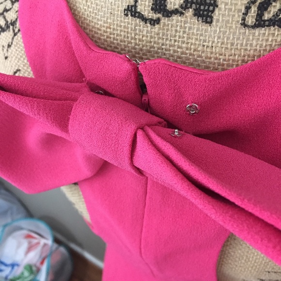 NWT Nordstrom 1901 Bow Back Pink Sheath Dress 8 10 - Picture 7 of 7
